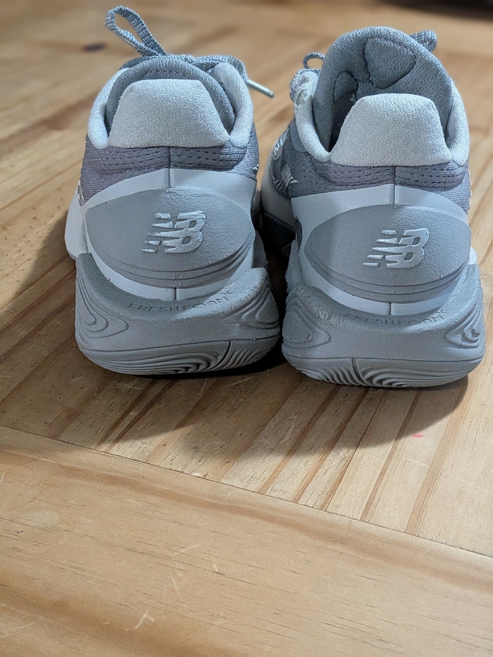 New Balance Light Gray Men's Basketball Sneakers - Picture 3 of 6